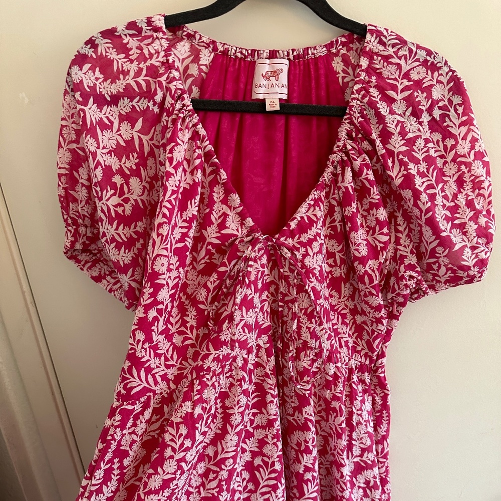 Banjanan Short Pink Floral Dress